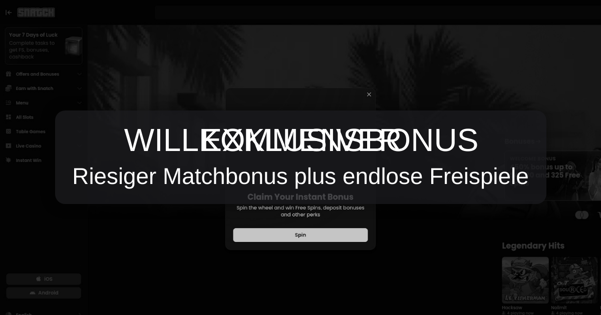 Willkommen bei Snatch Casino: Dein Online Casino in Deutschland